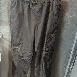Primitive Black Cargo Pants with Elastic Waistband Size Large
